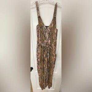 Banana Republic snake print jumpsuit